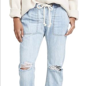 One Teaspoon Women's Shabbies Drawstring Boyfriend Jeans